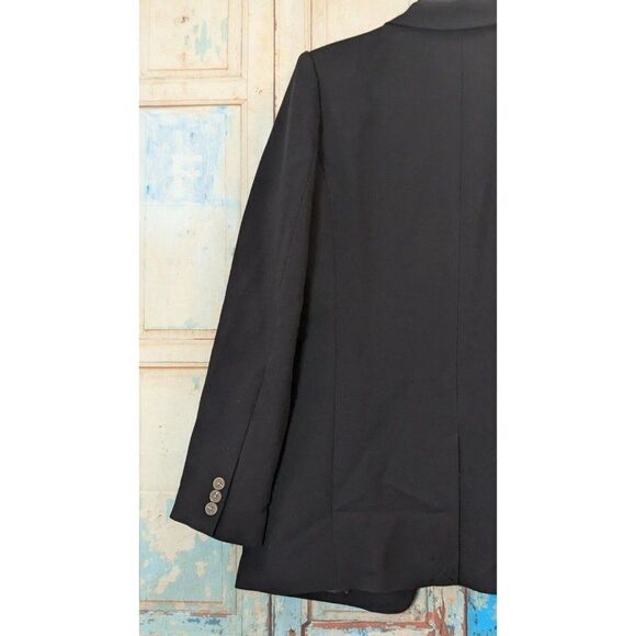 Worthington Womens Size Small Black Long Sleeve Notch Collar Blazer Jacket - Picture 7 of 10
